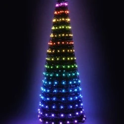 216 LED χταπο΄δι 12 γραμμές x18 LEDS πολύχρωμα  με τηλεχειριστήριο IP44 με μήκος 180cm & 5m καλώδιο τροφοδοσίας