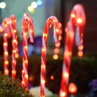 Διακοσμητικά ζαχαρωτά 2,7W με 40 LED  θερμό χρώμα φωτός με 8 προγράμματα IP44 1500xh600x∅25mm 