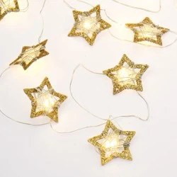  20 LED διακοσμητικά λαμπάκια με θερμό χρώμα φωτός  IP20 με μήκος 190cm & διακόπτη On–Off