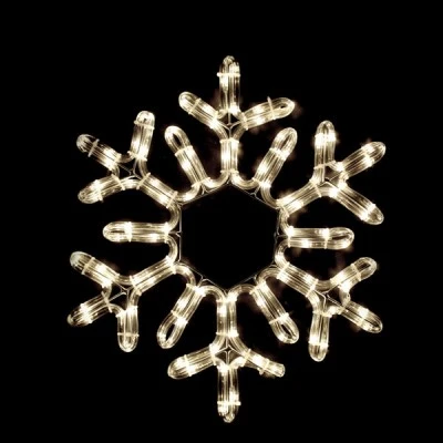 Χριστουγεννιάτικο σχέδιο επίστυλο SNOWFLAKE με 96 LED 4m φωτοσωλήνα με θερμό χρώμα φωτός IP44 38cm Χριστουγεννιάτικο σχέδιο επίστυλο SNOWFLAKE με 96 LED 4m φωτοσωλήνα με θερμό χρώμα φωτός IP44 38cm