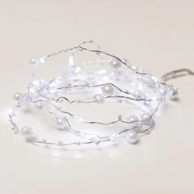 20 LED λαμπάκια με πέρλες 1.2W ψυχρό λευκό χρώμα φωτός με ασημί καλώδιο χαλκού IP20 & μήκος 2m 20 LED λαμπάκια με πέρλες 1.2W ψυχρό λευκό χρώμα φωτός με ασημί καλώδιο χαλκού IP20 & μήκος 2m