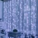 360 LED λαμπάκια κουρτίνα 20 σειρές x 18 λαμπάκια 2,8W σε ψυχρό λευκό χρώμα φωτός  IP44 200x200cm με διάφανο καλώδιο 