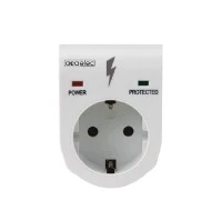Πρίζα σούκο προστασία υπέρτασης τύπου 3 16A 230V 3500W max σε λευκό χρώμα IP20