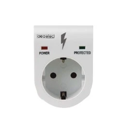 Πρίζα σούκο προστασία υπέρτασης τύπου 3 16A 230V 3500W max σε λευκό χρώμα IP20