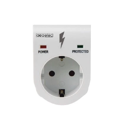 Πρίζα σούκο προστασία υπέρτασης τύπου 3 16A 230V 3500W max σε λευκό χρώμα IP20