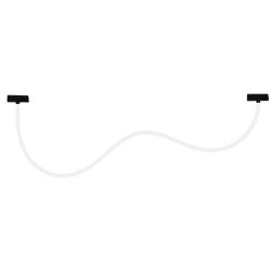 Mαγνητικό φωτιστικό LED NEON σε μαύρο ματ χρώμα  48V DC 40W με ενδιάμεσο χρώμα φωτός  4000K 3100LM  & δέσμη 360° 