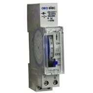 Χρονοδιακόπτης ράγας ημερήσιος 16A 230V με 70h εφεδρεία