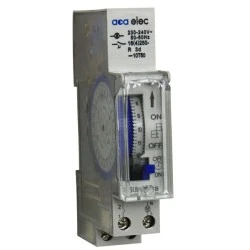 Χρονοδιακόπτης ράγας ημερήσιος 16A 230V με 70h εφεδρεία