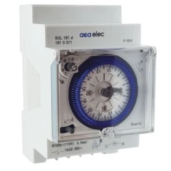 Χρονοδιακόπτης ράγας 16A 230V αναλογικός ημερήσιος με 200h εφεδρεία