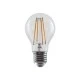 Διακοσμητική λάμπα LED FILAMENT E27 A60 8W ενδιάμεσο χρώμα φωτός4000K 1010LM ντιμαριζόμενη με διάφανο κάλυμμα 