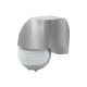 Ανιχνευτής κίνησης υπερύθρων επίτοιχος 230V IP44 με γωνία ανίχνευσης 180° ~12m σε ασημί χρώμα Ανιχνευτής κίνησης υπερύθρων επίτοιχος 230V IP44 με γωνία ανίχνευσης 180° ~12m σε ασημί χρώμα