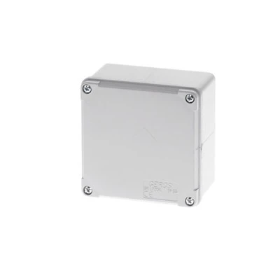 Κουτί διακλάδωσης στεγανό IP65 100x100x60mm σε γκρι χρώμα Κουτί διακλάδωσης στεγανό IP65 100x100x60mm σε γκρι χρώμα