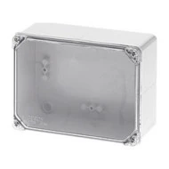 Κουτί διακλάδωσης στεγανό IP65 150x110x75mm σε γκρι χρώμα με διάφανο κάλυμμα