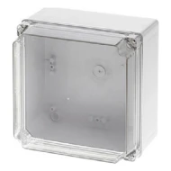 Κουτί διακλάδωσης στεγανό IP65 170x170x120mm σε γκρι χρώμα με διάφανο κάλυμμα