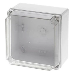 Κουτί διακλάδωσης στεγανό IP65 170x170x120mm σε γκρι χρώμα με διάφανο κάλυμμα