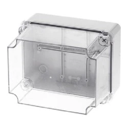 Κουτί διακλάδωσης στεγανό IP65 190x140x140mm σε γκρι χρώμα με διάφανο κάλυμμα