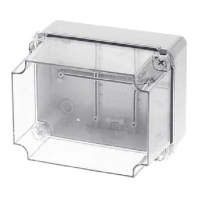 Κουτί διακλάδωσης στεγανό IP65 190x140x140mm σε γκρι χρώμα με διάφανο κάλυμμα