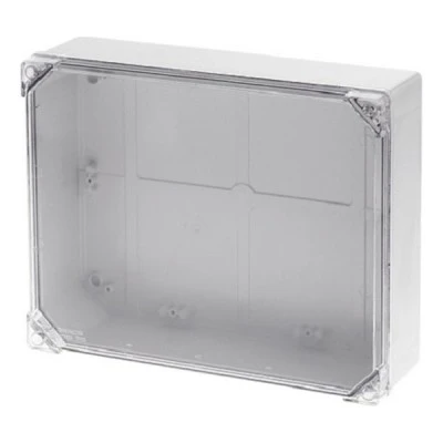 Κουτί διακλάδωσης στεγανό IP65 310x240x100mm σε γκρι χρώμα με διάφανο κάλυμμα