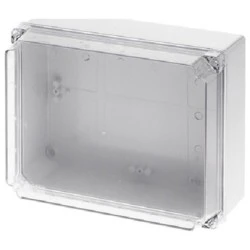 Κουτί διακλάδωσης στεγανό IP65 240x190x120mm σε γκρι χρώμα με διάφανο κάλυμμα