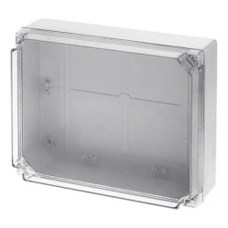 Κουτί διακλάδωσης στεγανό IP65 310x240x120mm σε γκρι χρώμα με διάφανο κάλυμμα