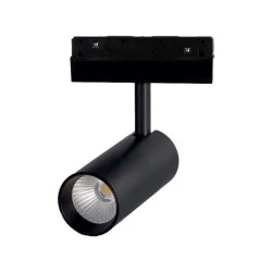 Mαγνητικό φωτιστικό σποτ LED OSRAM σε μαύρο ματ χρώμα 48V DC 20W με θερμό χρώμα φωτός 3000K 1400LM & δέσμη 36° 