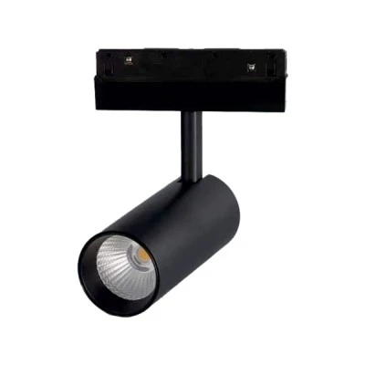Mαγνητικό φωτιστικό σποτ LED OSRAM σε μαύρο ματ χρώμα 48V DC 20W με θερμό χρώμα φωτός 3000K 1400LM & δέσμη 36° 