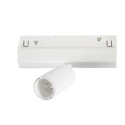 Μαγνητικό σποτ LED OSRAM MINI σε λευκό χρώμα 48V DC 6W με θερμό χρώμα φωτός 3000K 600lm δέσμη 24° & διάσταση Φ30x60mm