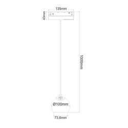 Φωτιστικό σποτ μαγνητικό ράγας OSRAM 48VDC 12W 4000K ενδιάμεσο χρώμα φωτός 1050lm 36° σε λευκό ματ χρώμα