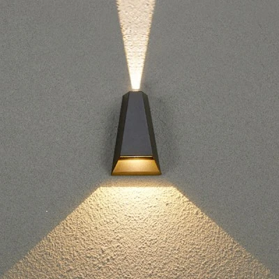 Φωτιστικό LED επίτοιχο COB LUMINAIRE 6W με θερμό χρώμα φωτός 3000Κ 425LM δέσμης  30° & 120°  σε σκούρο γκρι χρώμα  IP54 