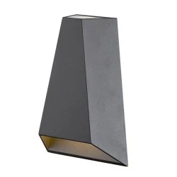 Φωτιστικό LED επίτοιχο COB LUMINAIRE 6W με θερμό χρώμα φωτός 3000Κ 425LM δέσμης  30° & 120°  σε σκούρο γκρι χρώμα  IP54 