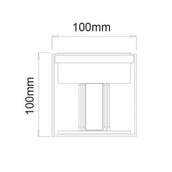 Φωτιστικό LED επίτοιχο COB LUMINAIRE 6W  δέσμης 0-120° 3.000K με θερμό χρώμα φωτός435LM  σε γκρι χρώμα  IP54 κατάλληλο για εξωτερικό χώρο 