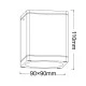 Φωτιστικό σποτ οροφής τετράγωνο GU10 MAX35W 230V AC σε γκρι χρώμα IP65 κατάλληλο για εξωτερικό χώρο Φωτιστικό σποτ οροφής τετράγωνο GU10 MAX35W 230V AC σε γκρι χρώμα IP65 κατάλληλο για εξωτερικό χώρο