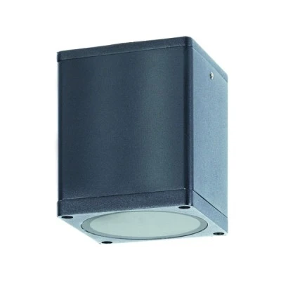 Φωτιστικό σποτ οροφής τετράγωνο GU10 MAX35W 230V AC σε γκρι χρώμα IP65 κατάλληλο για εξωτερικό χώρο Φωτιστικό σποτ οροφής τετράγωνο GU10 MAX35W 230V AC σε γκρι χρώμα IP65 κατάλληλο για εξωτερικό χώρο