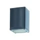Φωτιστικό σποτ οροφής τετράφωνο E27 PAR30 MAX35W 230V AC σε σκούρο γκρι χρώμα IP65 κατάλληλο για εξωτερικό χώρο