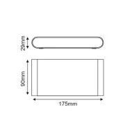 Φωτιστικό LED SMD επίτοιχο 11W 570lm με δέσμη 60° 230V AC θερμό χρώμα φωτός με απόχρωση σκουριάς IP54 