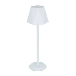 Επιτραπέζιο φωτιστικό LED SMD με μπαταρία 3W 140LM 3.000K θερμό χρώμα φωτός σε λευκό χρώμα  με δέσμη 120°  IP54