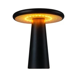 Επιτραπέζιο φωτιστικό LED SMD LUMINAIRE με μπαταρία  2W 190LM 2.200-3.000K  θερμό φως δέσμης 335° σε μαύρο matt για εξωτερικό χώρο IP65