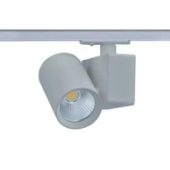 Φωτιστικό ράγας LED 2 καλωδίων  230VAC 20W σε θερμό χρώμα φωτός 3000K 2000lm & δέσμη 34° σε γκρι χρώμα 