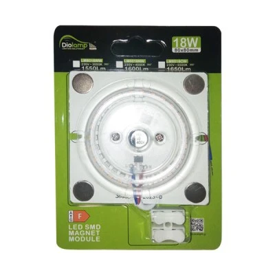 Πλακέτα LED SMD MAGNET MODULE 18W 230V AC 1650lm 160° με ψυχρό χρώμα φωτός 6500K Ra80