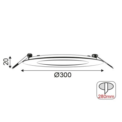 Led φωτιστικό Slim Panel NETTO στρόγγυλο σε νίκελ ματ χρώμα 26W με θερμό χρώμα φωτός 3000K 1830Lm 230V & διάμετρο Φ300mm Led φωτιστικό Slim Panel NETTO στρόγγυλο σε νίκελ ματ χρώμα 26W με θερμό χρώμα φωτός 3000K 1830Lm 230V & διάμετρο Φ300mm