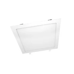 Φωτιστικό LED SLIM PANEL για χωνευτή τοποθέτηση τετράγωνο λευκό χρώμα 14W με θερμό χρώμα φωτός 3000K 950Lm 230V με διάσταση 172X172mm