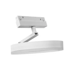 Mαγνητικό φωτιστικό LED OSRAM σε λευκό ματ χρώμα 48V DC 12W με θερμό χρώμα φωτός 3000K 650LM δέσμης 90° 