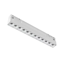 Φωτιστικό γραμμικό μαγνητικό λευκό ματ 48V DC 12W 3000K θερμό χρώμα φωτός 1000LM δέσμης 36° μήκους L220mm Φωτιστικό γραμμικό μαγνητικό λευκό ματ 48V DC 12W 3000K θερμό χρώμα φωτός 1000LM δέσμης 36° μήκους L220mm