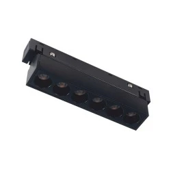 Γραμμικό μαγνητικό φωτιστικό LED OSRAM σε μαύρο ματ χρώμα 48V DC 6W με θερμό χρώμα φωτός 3000K 500LM 36° & μήκος L112mm