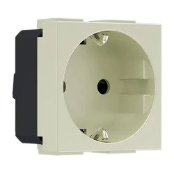 Πρίζα σούκο ασφαλείας MODYS 2 στοιχείων 2P+E 16A 250VAC IP20 σε ιβουάρ 