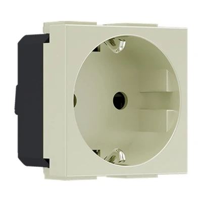 Πρίζα σούκο ασφαλείας MODYS 2 στοιχείων 2P+E 16A 250VAC IP20 σε ιβουάρ 