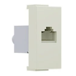 Πρίζα δικτύου MODYS ενός στοιχείου RJ45 CAT.6 με θωράκιση IP20 ιβουάρ