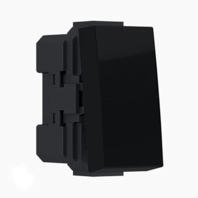 Διακόπτης MODYS απλός σε μαύρο ματ χρώμα 1 ΣΤ 1P 10AX 250VAC IP20 για χωνευτή τοποθέτηση 
