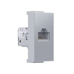 Πρίζα δικτύου MODYS ενός στοιχείου με βύσμα RJ45 CAT.5E χωρίς θωράκιση για χωνευτή τοποθέτηση IP20