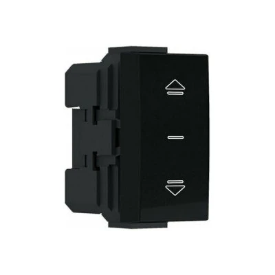 Μπουτόν ρολλω΄ν MODYS σε ανθρακί χρώμα  10A 250VAC IP20 ενός στοιχείου δύο επαφών